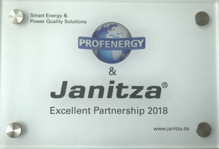 Сертификат партнерства Janitza 2018