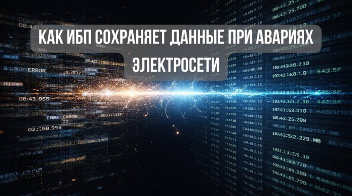 Как ИБП сохраняет данные при авариях электросети: практические сценарии и инженерные выводы