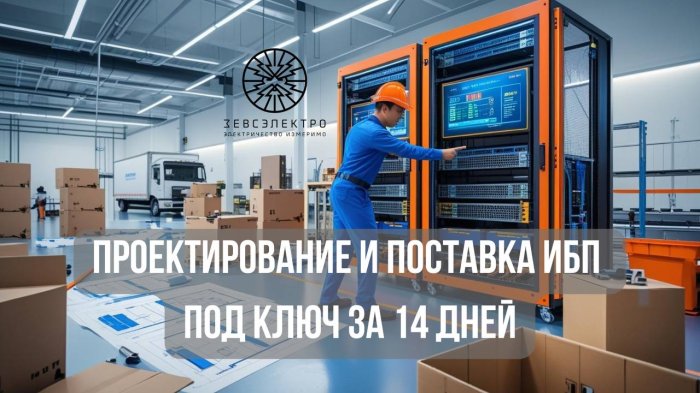 Проектирование и поставка ИБП для предприятий — под ключ за 14 дней