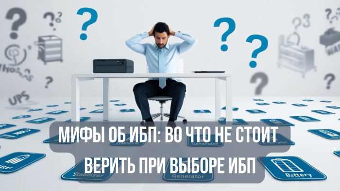 Мифы об ИБП: во что не стоит верить при выборе источника бесперебойного питания