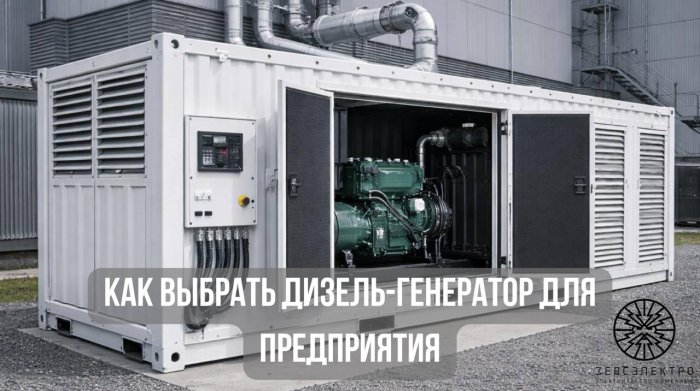 Как выбрать дизель-генератор для предприятия: пошаговое руководство 2025–2026