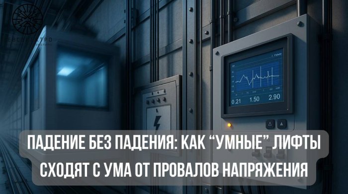 Падение без падения: как “умные” лифты сходят с ума от провалов напряжения