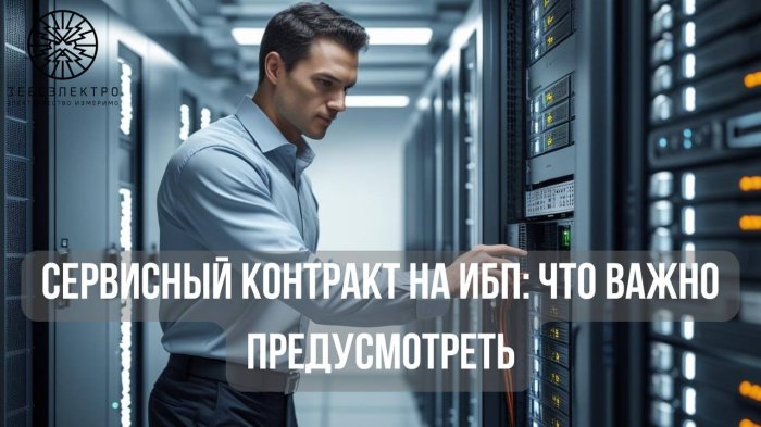 Сервисный контракт на ИБП: что нужно предусмотреть?