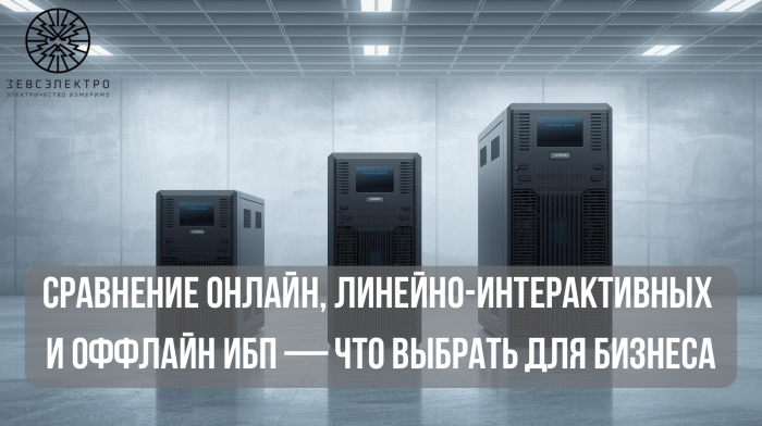 Сравнение онлайн, линейно-интерактивных и оффлайн ИБП: что выбрать для бизнеса?