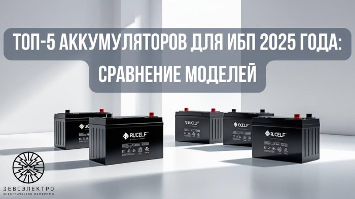 Топ-5 аккумуляторов для ИБП 2025 года: сравнение моделей