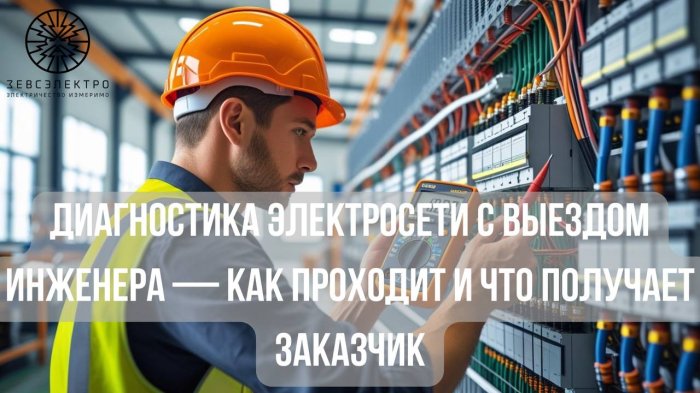 Диагностика электросети с выездом инженера — как проходит и что получает заказчик