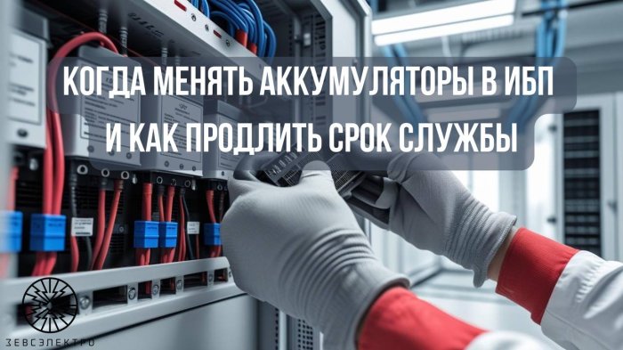 Когда менять аккумуляторы в ИБП и как продлить срок службы