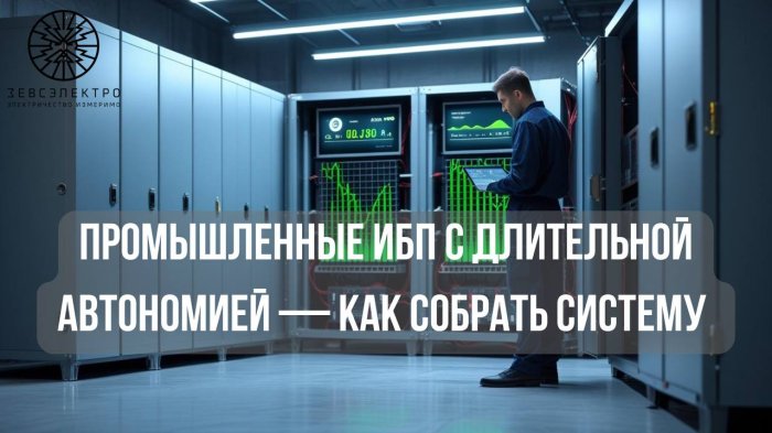 Промышленные ИБП с длительным временем автономии: как собрать систему