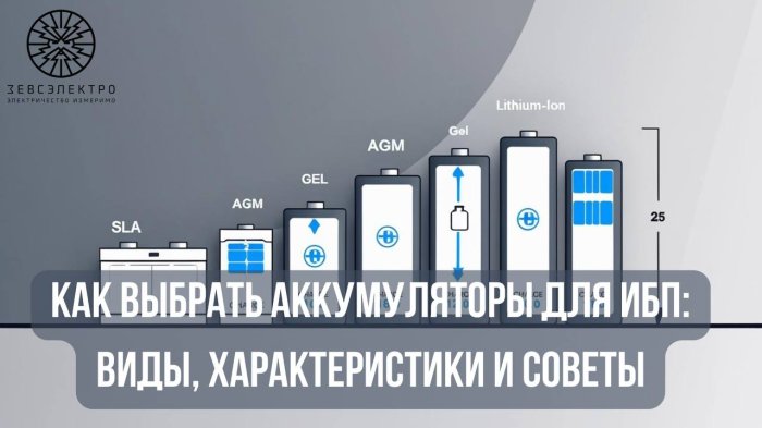 Как выбрать аккумуляторы для ИБП: виды, характеристики и советы