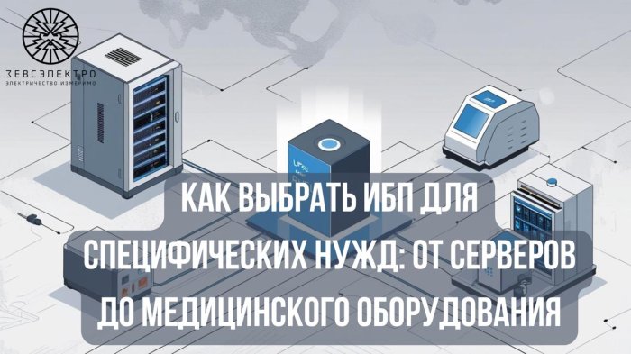 Как выбрать ИБП для специфических нужд: от серверов до медицинского оборудования