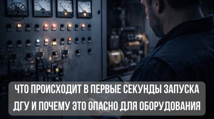 Что происходит в первые секунды запуска ДГУ и почему это опасно для оборудования