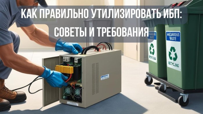 Как правильно утилизировать ИБП: советы и требования