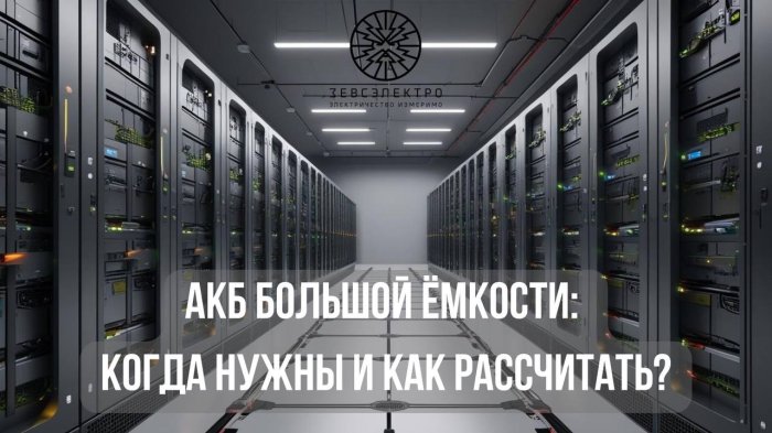 АКБ большой ёмкости: когда нужны и как рассчитать?