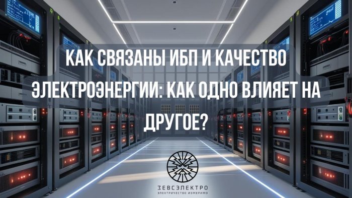 Как связаны ИБП и качество электроэнергии: как одно влияет на другое?