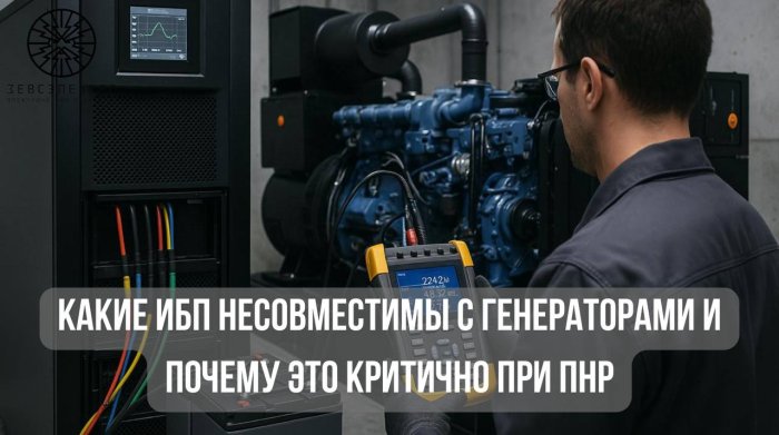 Какие ИБП несовместимы с генераторами и почему это критично при ПНР: инженерное руководство 2026 года