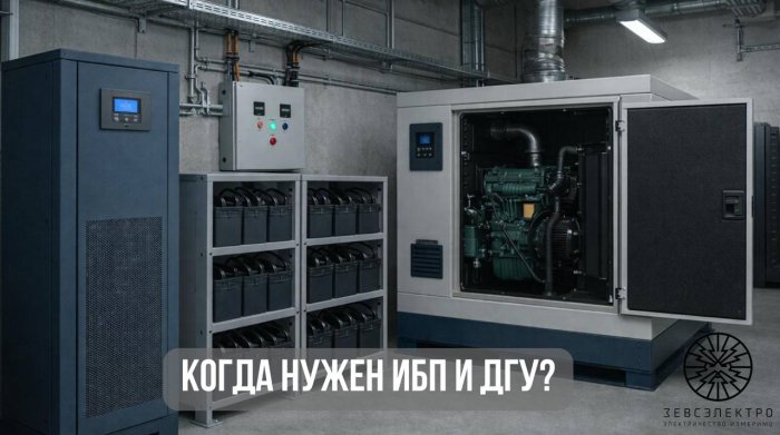 Когда нужен ИБП + ДГУ: как защитить бизнес от простоев, потерь и аварий в 2026 году