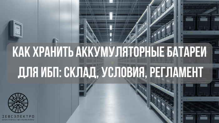 Как хранить аккумуляторные батареи для ИБП: склад, условия, регламент