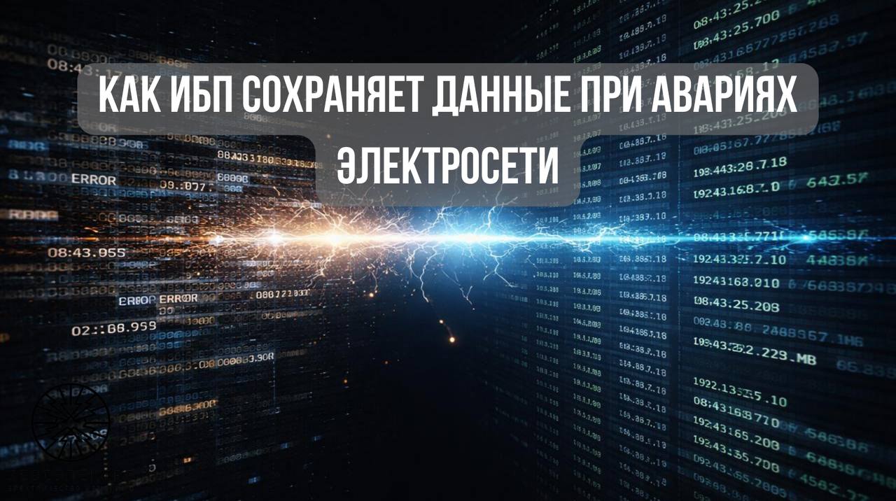 Как ИБП сохраняет данные при авариях электросети