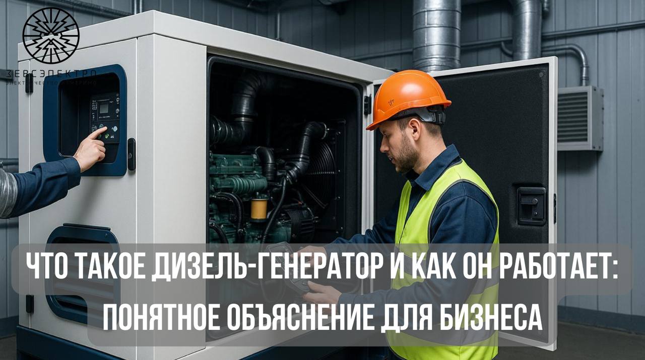 Что такое дизель-генератор и как он работает: понятное объяснение для бизнеса
