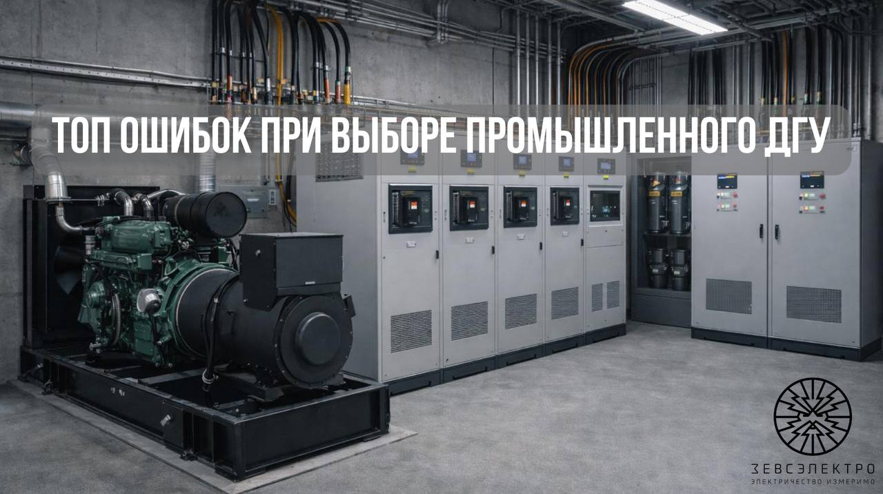 ТОП ошибок при выборе промышленного ДГУ