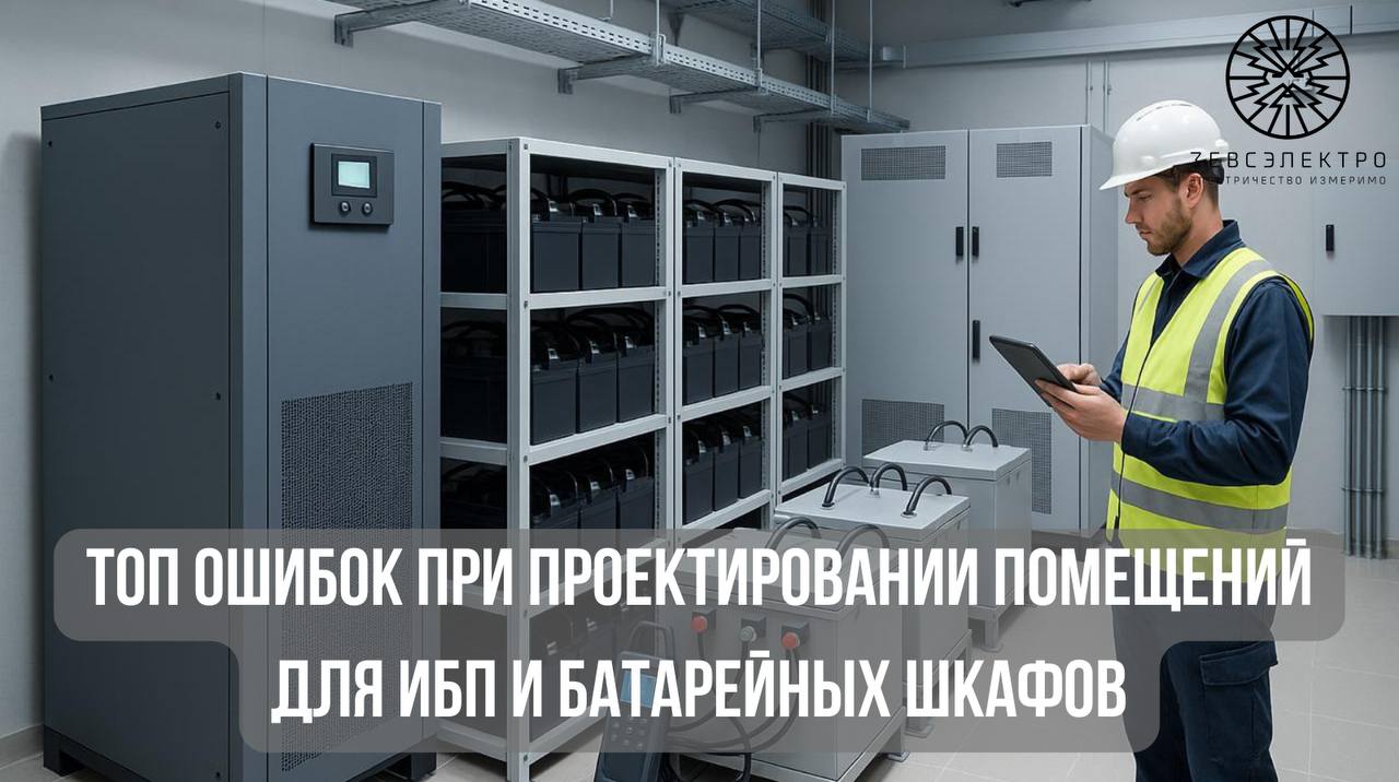 ТОП ошибок при проектировании помещений для ИБП и батарейных шкафов