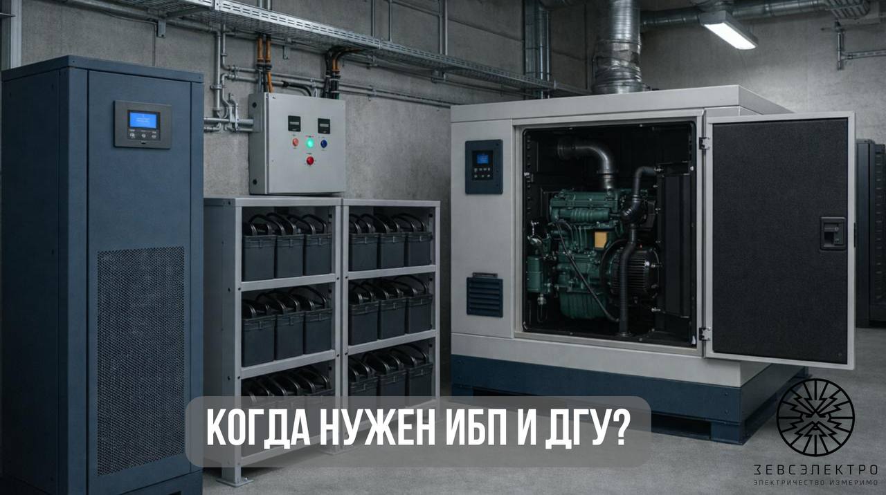 Когда нужен ИБП + ДГУ