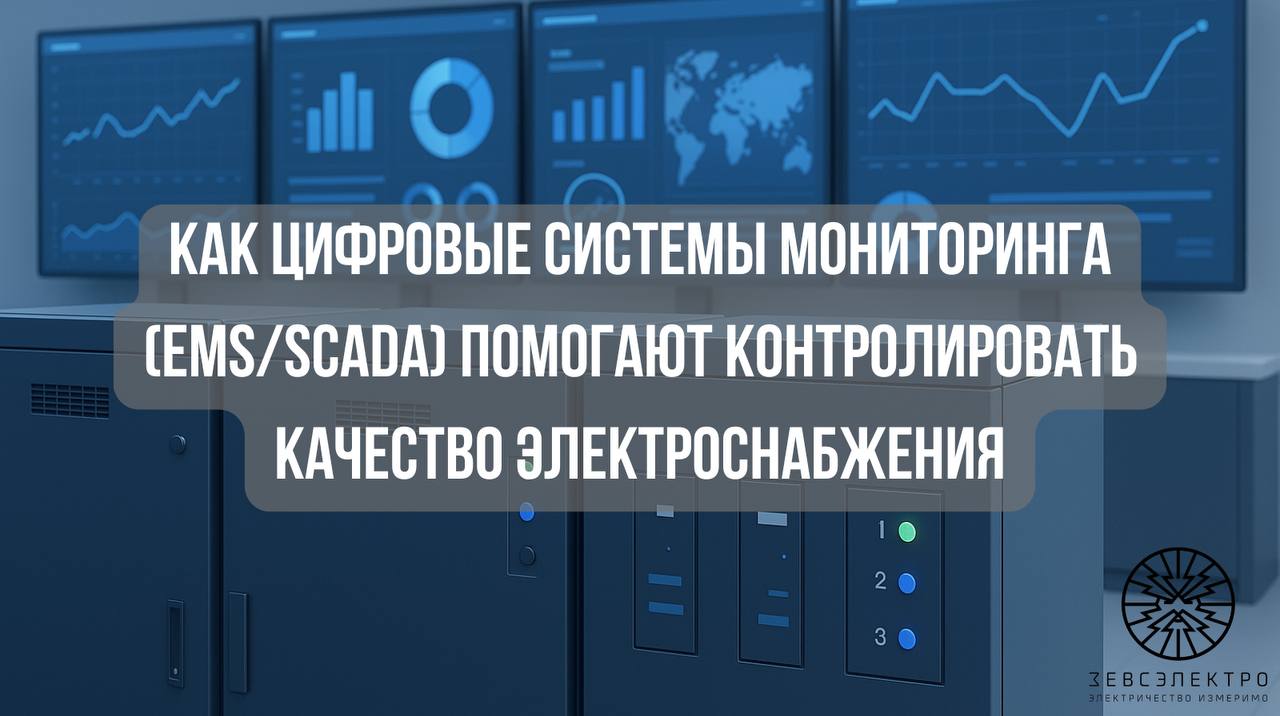 Как цифровые системы мониторинга (EMS/SCADA) помогают контролировать качество электроснабжения
