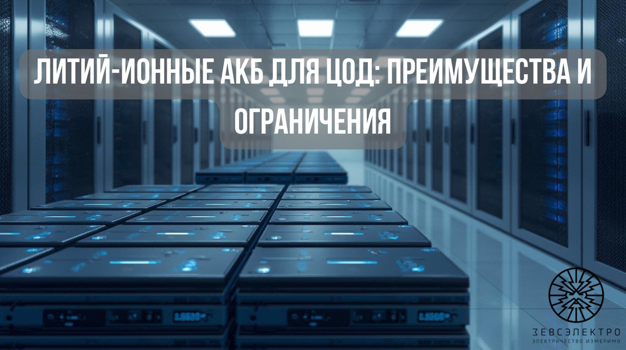 Литий-ионные АКБ для ЦОД: преимущества и ограничения